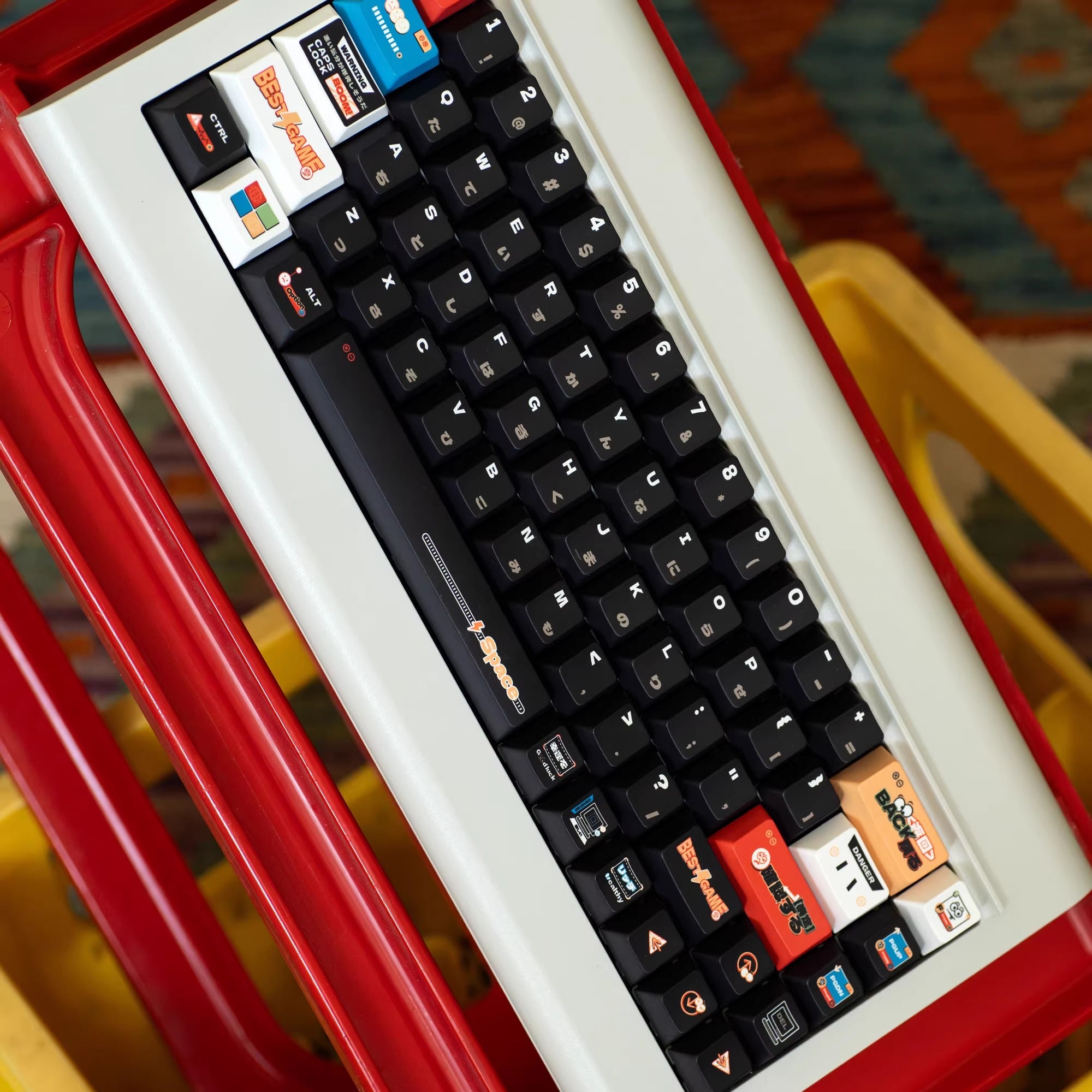 Emotional sticker theme -140 keys - original high PBT full five sided thermal sublimation mechanical keyboard customized set with personalized keycaps
