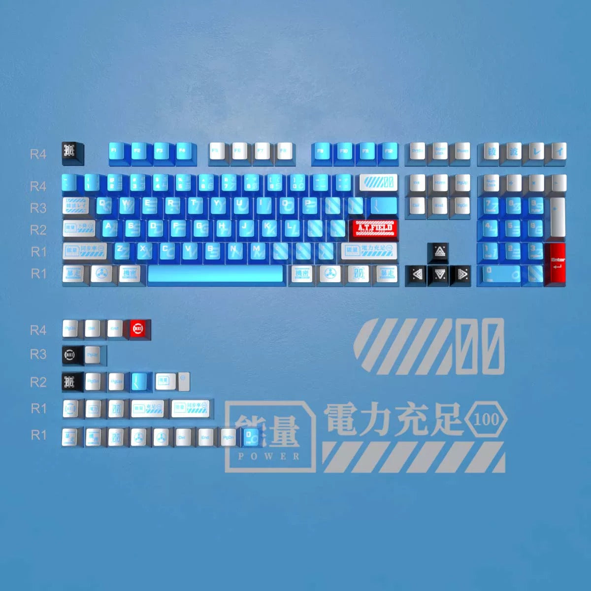 Metal paint texture anime set keycap collection theme design simple keycap replacement set, custom set personalized keycap series，PBT material, Original factory height, compatible with 61/64/68/75/84/87/104 mechanical keyboard keycap set