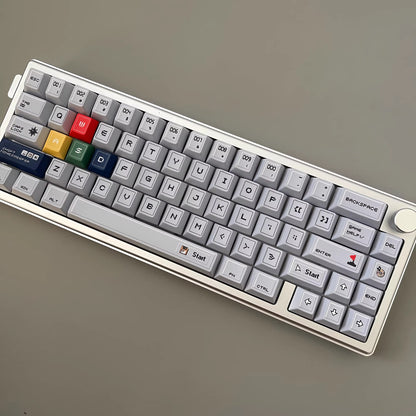Minesweeper themed design keycap original factory height pbt five sided heat sublimation keycap original mechanical keyboard personalized keycap set