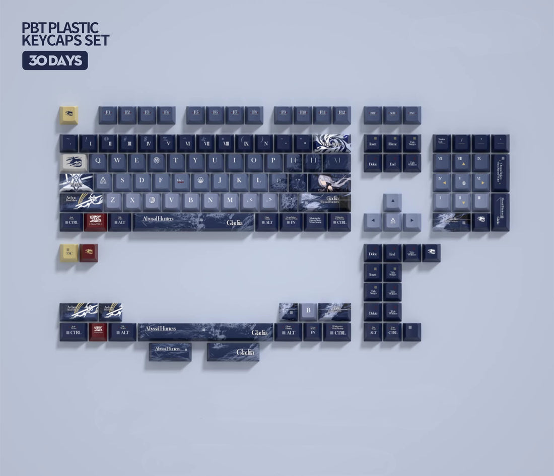 Arknights series,Gladiia theme, custom set personalized keycap series, PBT material, compatible with 61/64/68/75/84/87/104 mechanical keyboard keycap set