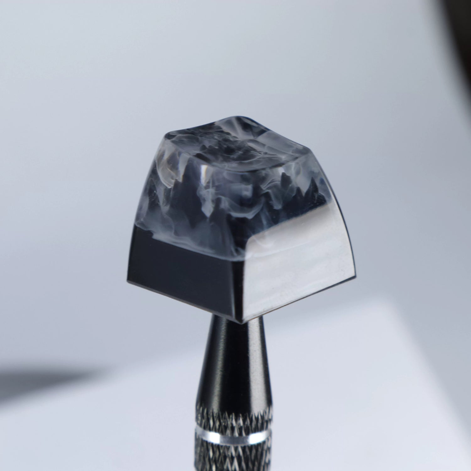 Ink wash style, crystal resin personalized keycaps, classical style resin handmade decorative keycaps