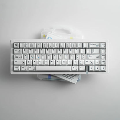 Black/White Holiday Pearl Paint Mechanical Keyboard Keycaps Minimalist Style Decorative Keycaps, PBT Heat Sublimation Original Factory Height, Personalized Keyboard Keycap Set