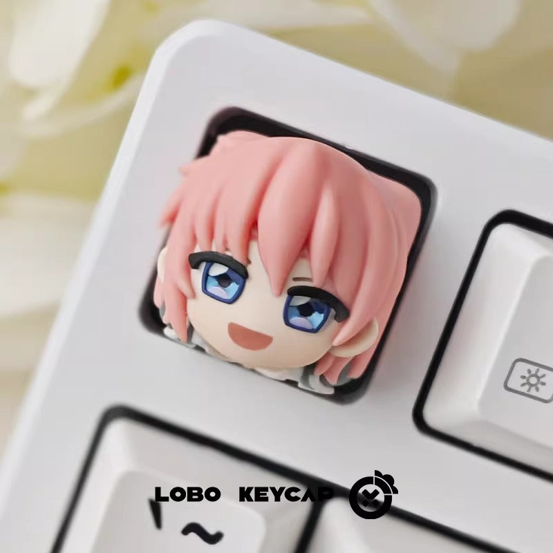 The Quintessential Quintuplets theme design, multi-color resin personalized keycaps, anime and gaming culture peripheral products, mechanical keyboard decoration keycaps