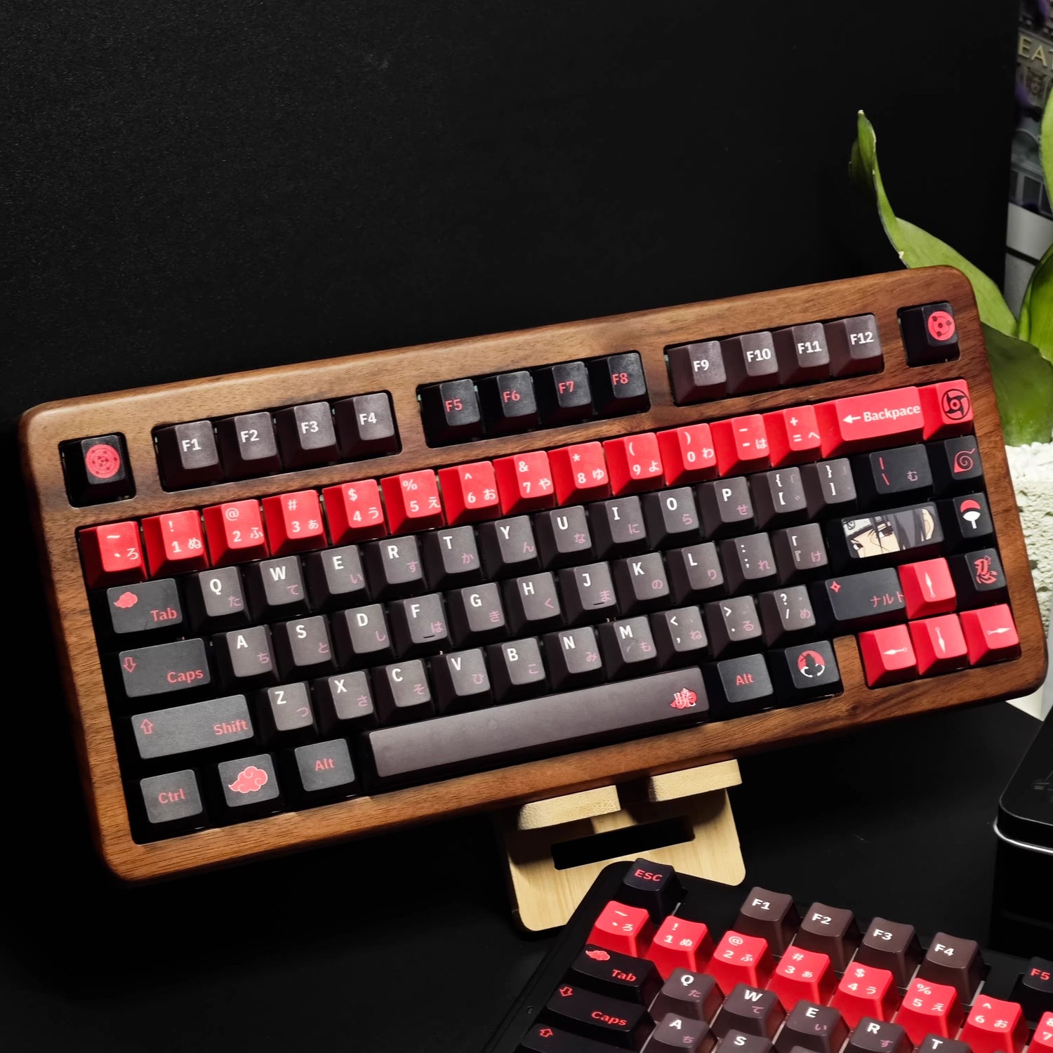 Naruto series, Akatsuki themed keycaps, Uchiha Itachi, Sharingan, PBT+PC material anime culture peripheral decoration keycap set