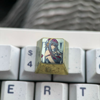 SPY × FAMILY Theme 1 U titanium alloy personalized keycaps, anime and game cultural creative keycaps, mechanical keyboard decorative keycaps