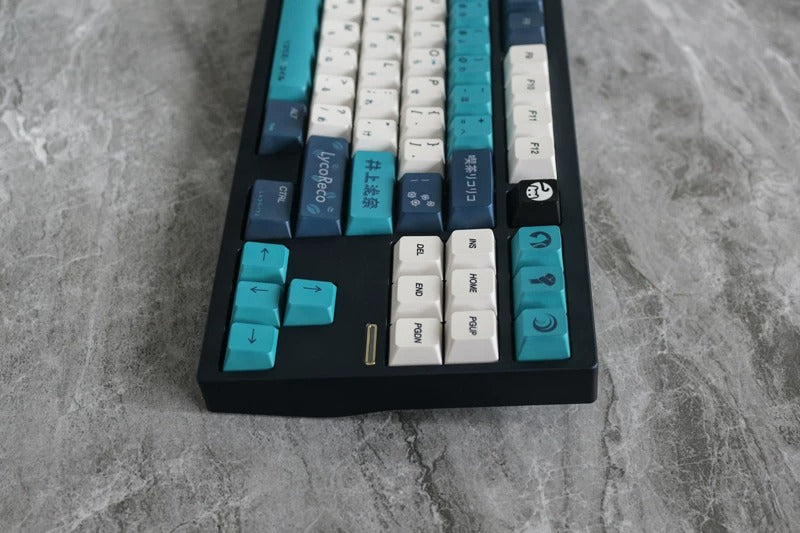 Nishikigi Chisato,  Inoue Takina Theme PBT material personalized key cap set, animation game culture creative decoration key cap set, compatible with 61/64/68/75/84/87/104 key mechanical keyboard