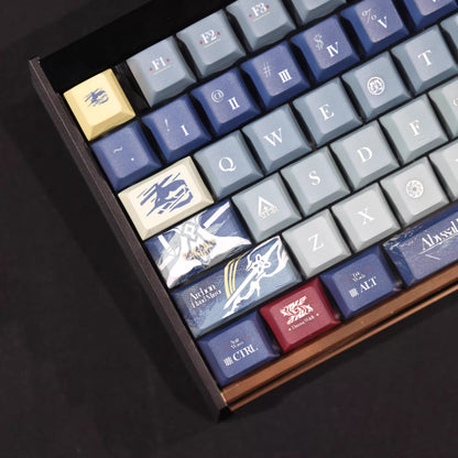 Arknights series,Gladiia theme, custom set personalized keycap series, PBT material, compatible with 61/64/68/75/84/87/104 mechanical keyboard keycap set