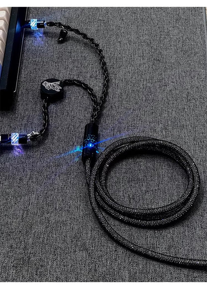Independent induction magnetic switch light, one to two dual Type-C, 8k gaming cable, keyboard customization, manual data cable