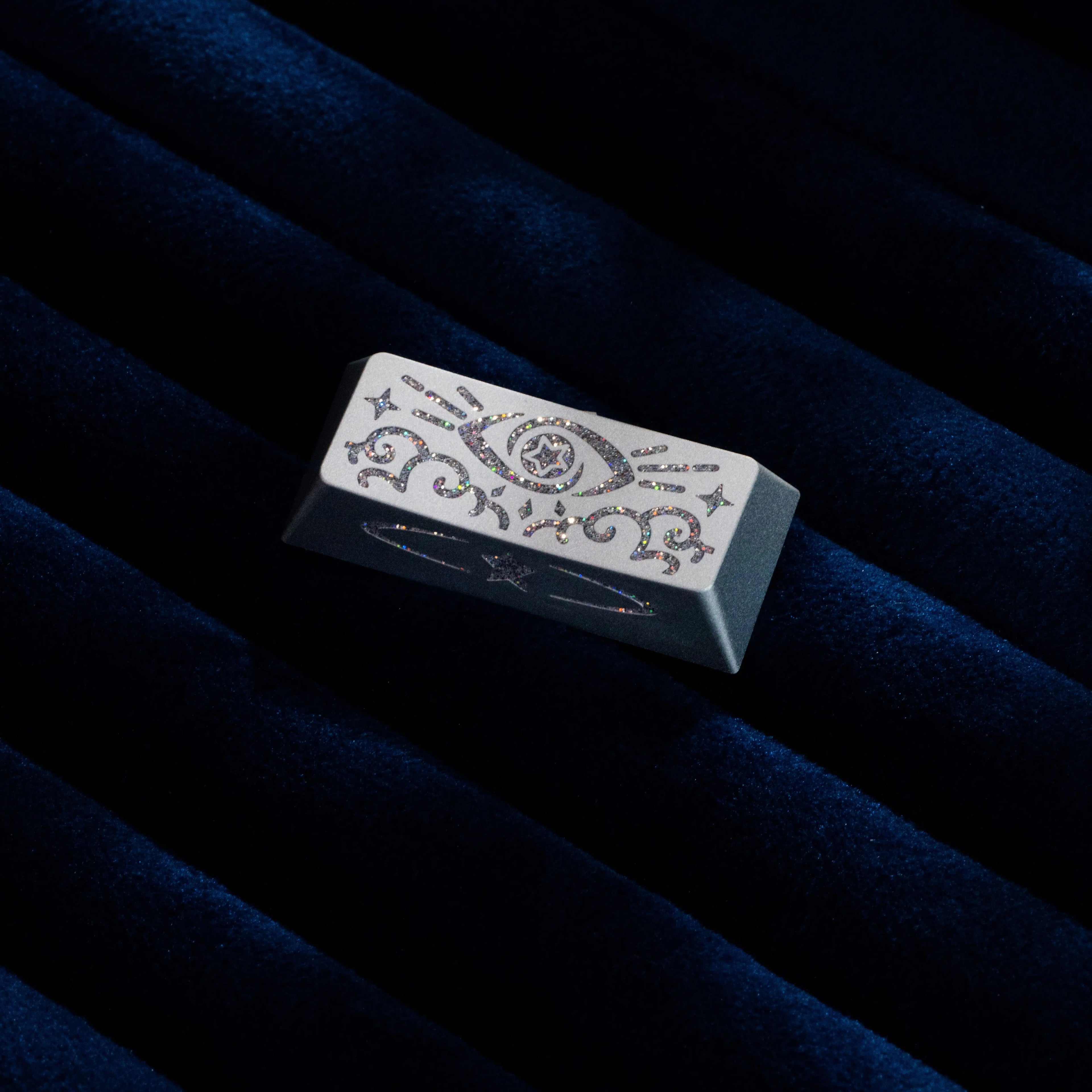 The Eye of Horus aluminum alloy personalized keycaps, enamel colored metal personalized keycaps, mechanical keyboard decorative keycaps