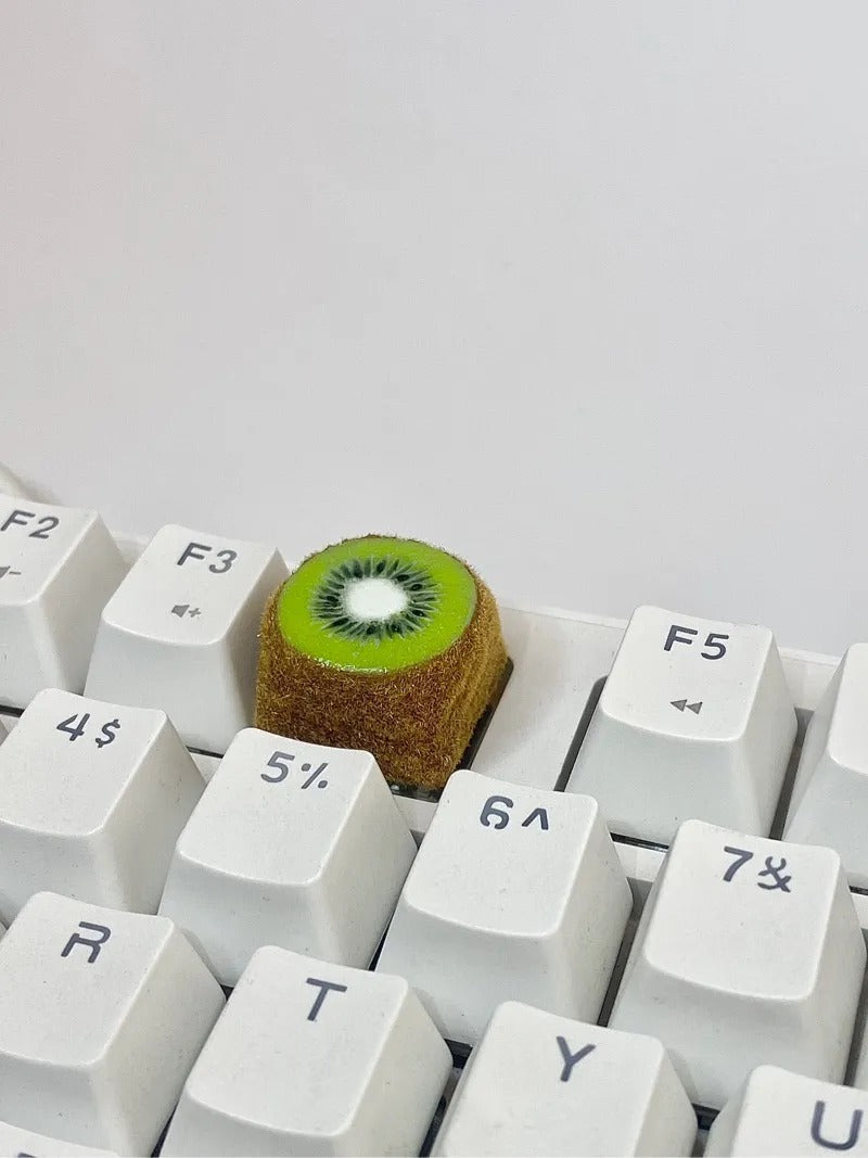 Simulated fruit series keycaps, handmade personalized keycaps made of soft clay material, mechanical keyboard creatively decorated keycaps