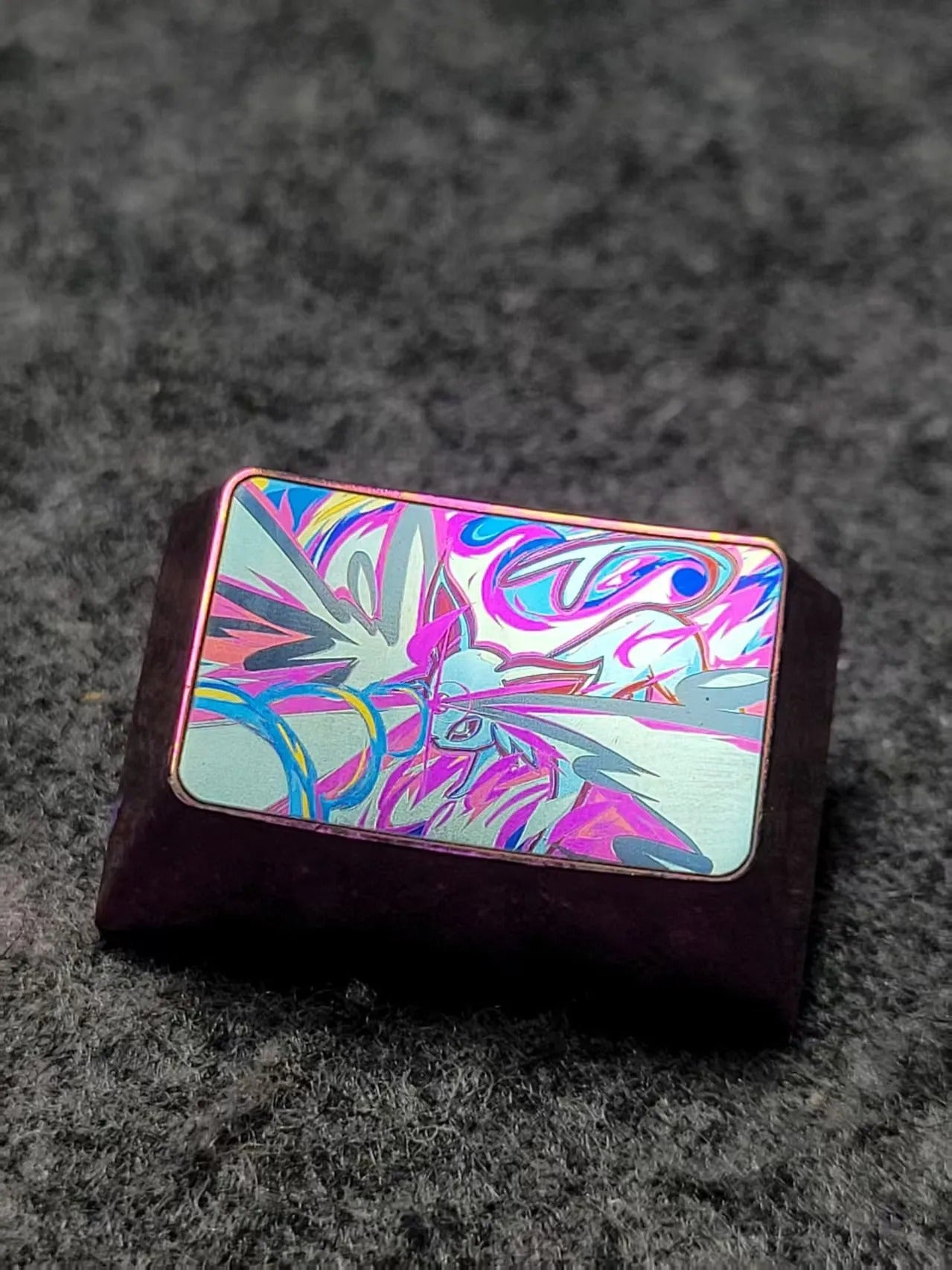 Pok é mon series, 1.5U titanium alloy personalized keycaps, cartoon anime creative keycaps, mechanical keyboard decorative keycaps