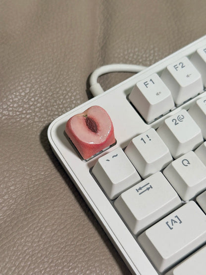 Simulated fruit series keycaps, handmade personalized keycaps made of soft clay material, mechanical keyboard creatively decorated keycaps