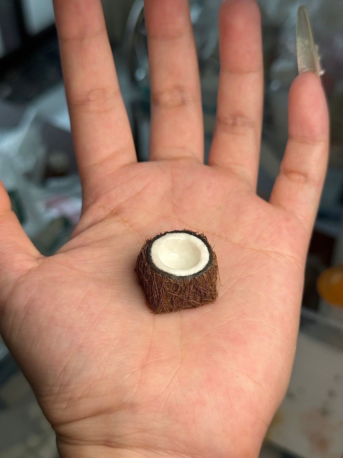 Coconut shaped personalized keycaps, mechanical keyboard fruit creative keycaps, coconut shaped decorative keycaps, keycaps