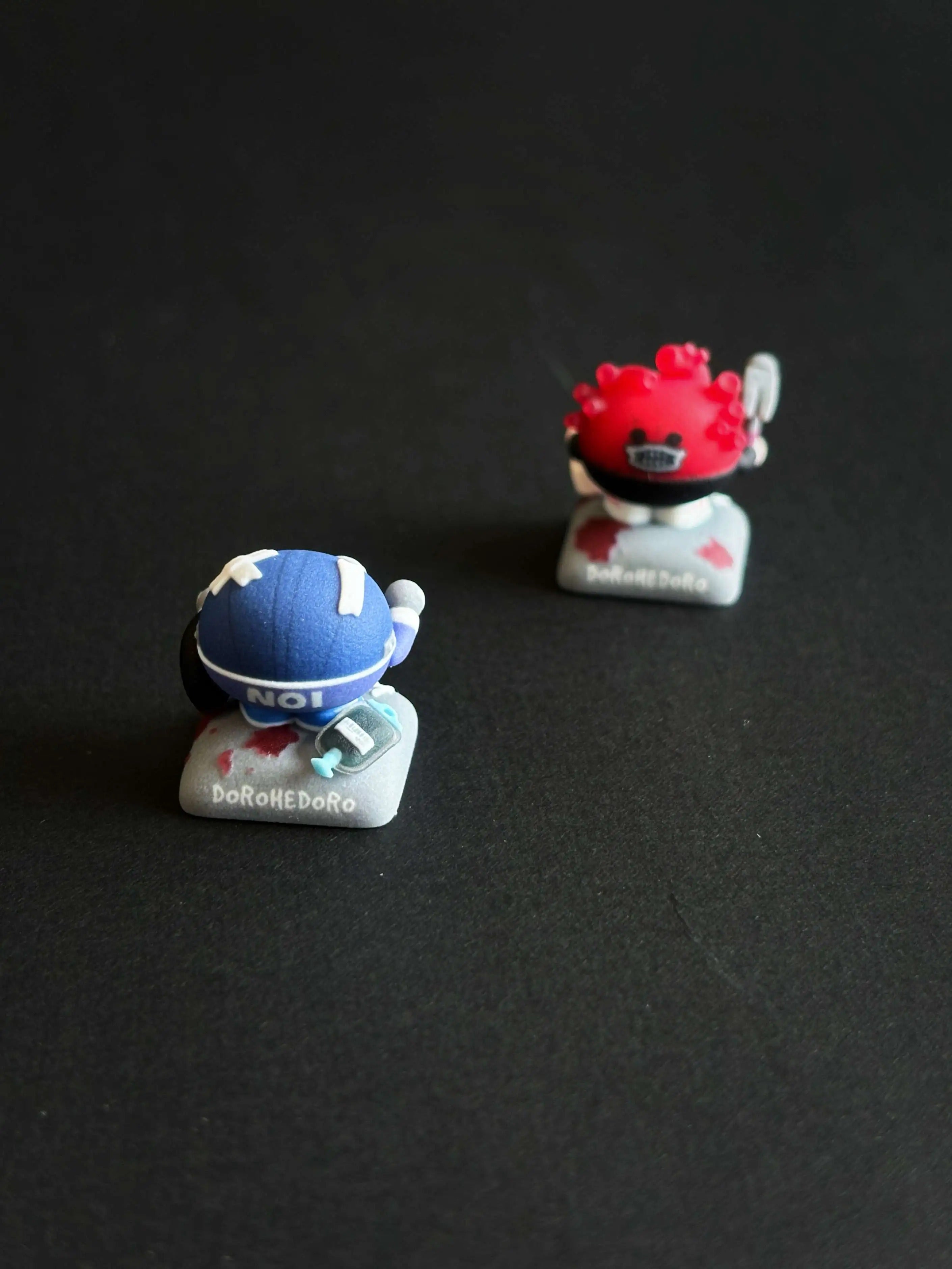 Dorohedoro Cute Keyboard Keycaps Resin Decor Personalized Doll Desktop Keyboard with Artistic Keycaps