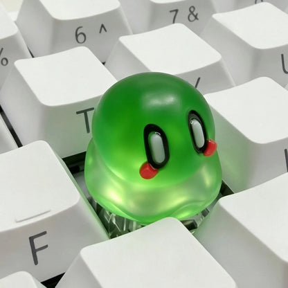 Roco Kingdom， Transparent jelly crystal resin personalized keycaps, anime and game cultural creative keycaps, mechanical keyboard decorative keycaps