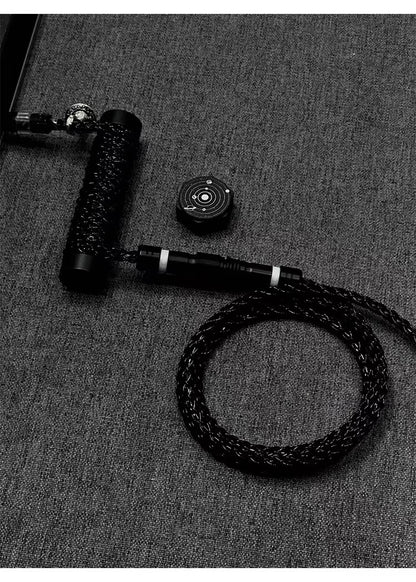 Type-C socket induction magnetic control adjustable light color whole antenna illuminated keyboard aviation plug customized data cable Heichen mechanical keyboard manual data cable