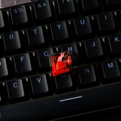 World of Warcraft series, warrior skill themed crystal resin artisankeycaps, game culture creative peripheral resin decorative keycaps