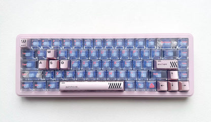 Aluminum alloy hollow design, anodized corrosion-resistant, WASD/directional keys, mechanical keyboard metal replacement set, keyboard decorative keycaps