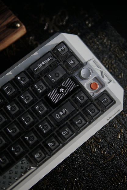 Lucky Four Leaves Clover theme, 2.25U metal personalized keycaps, minimalist design metal material keyboard decoration keycaps