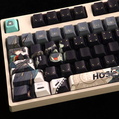Zenless Zone Zero series, Hoshimi Miyabi theme, PBT material personalized keycap set, anime keycap culture peripheral mechanical keyboard decoration keycaps