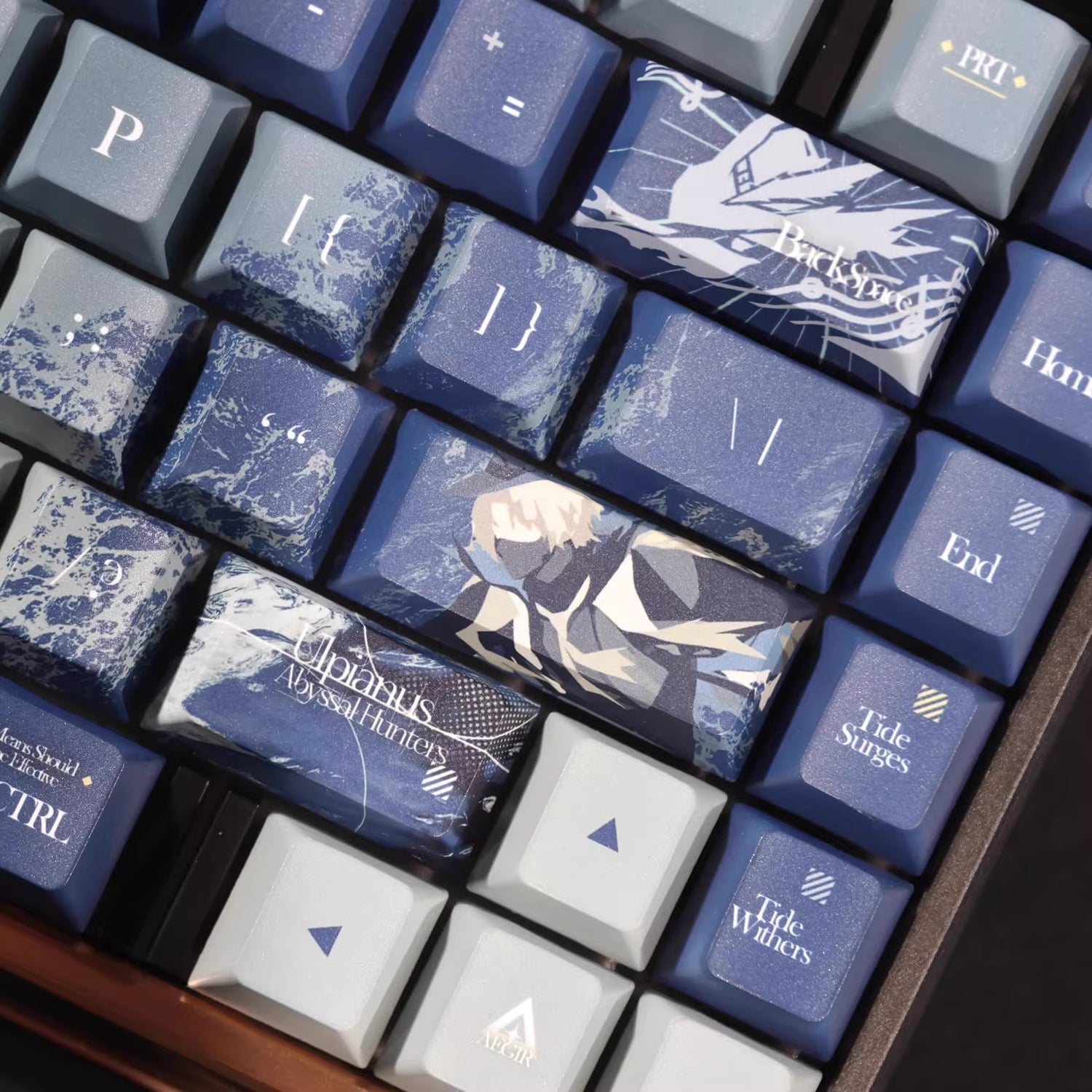Arknights series,Ulpianus theme, custom set personalized keycap series, PBT material, compatible with 61/64/68/75/84/87/104 mechanical keyboard keycap set