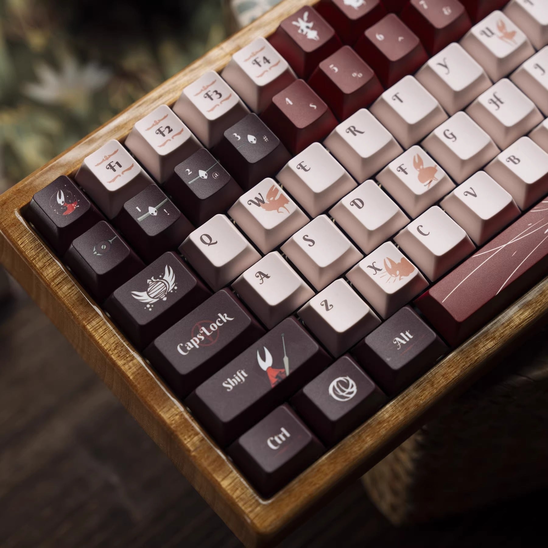 The Hollow Knight theme, PBT material, sublimation， Personalized keycap set, original factory height mechanical keyboard decorative keycap set