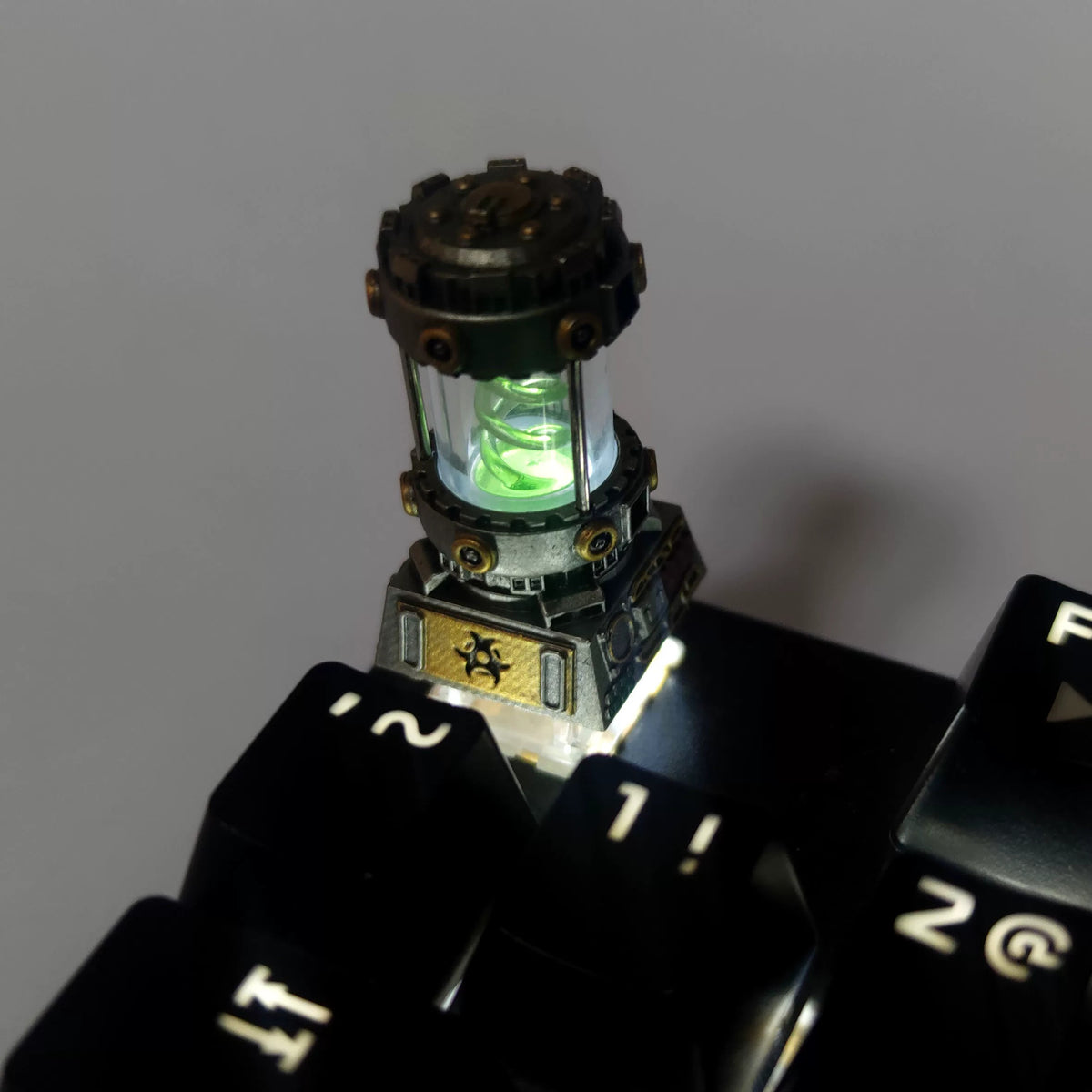 Resident Evil themed resin coated bio gene spiral personalized keycaps, mechanical keyboard decorative keycaps