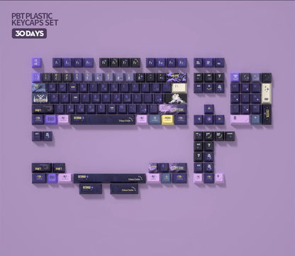 Arknights series, Eblana theme, custom set personalized keycap series, PBT material, compatible with 61/64/68/75/84/87/104 mechanical keyboard keycap set