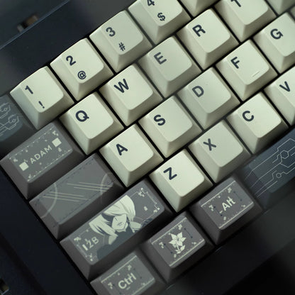 NieR: Automata theme, PBT material, sublimation， Personalized keycap set, original factory height mechanical keyboard decorative keycap set