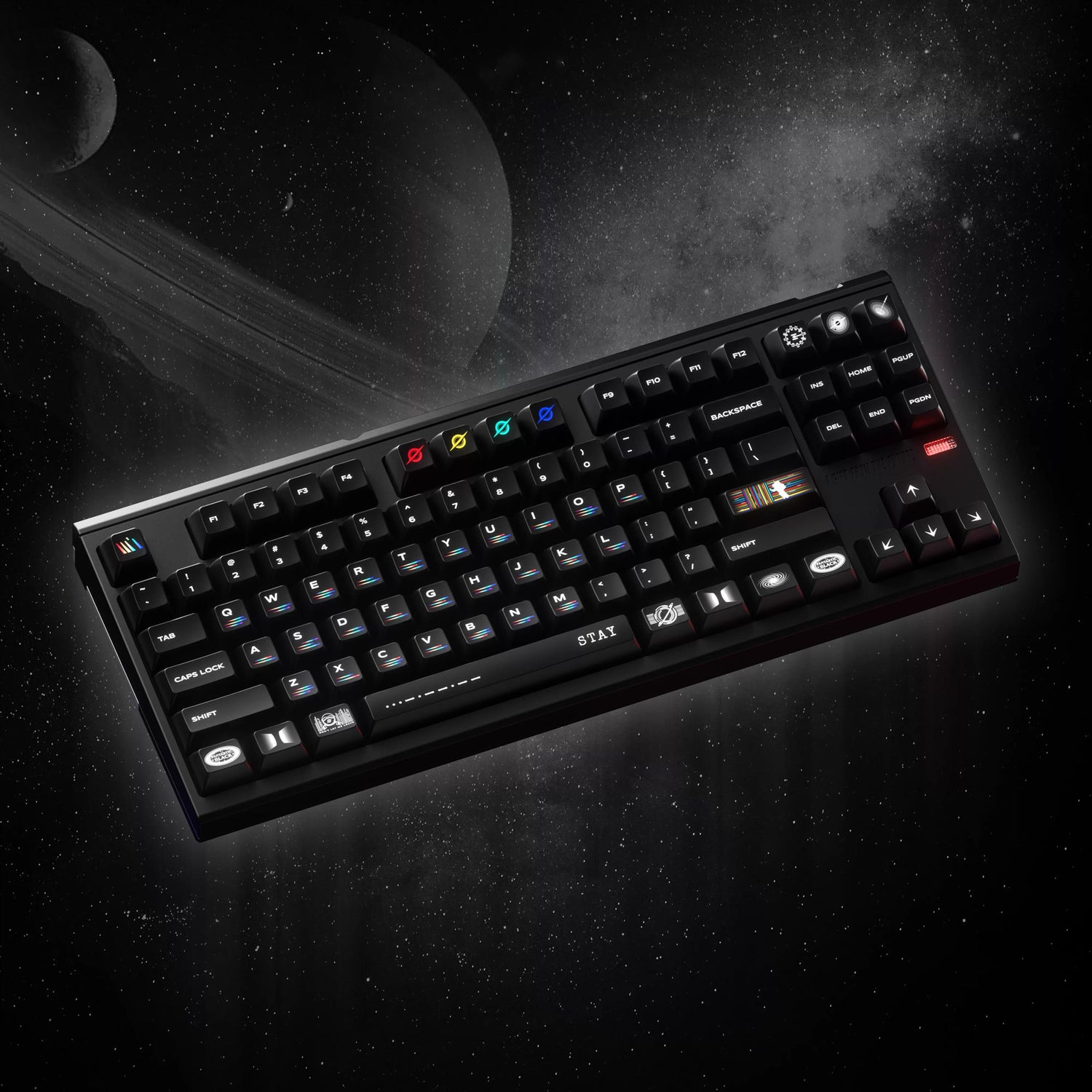Original design, deep outer space, original high PBT material thermal sublimation process mechanical keyboard customized personalized keycap set