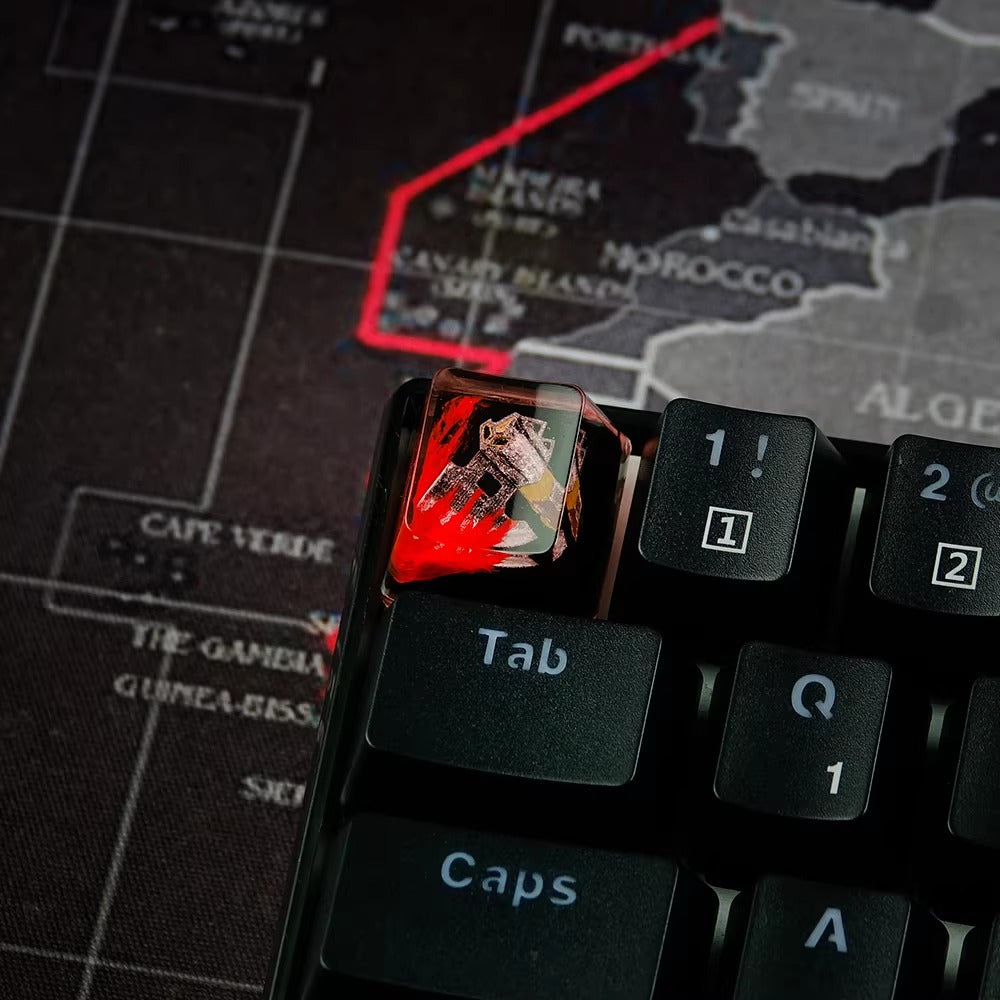 World of Warcraft series, Collection of Skill Symbols crystal resin artisankeycaps, game culture creative peripheral resin decorative keycaps