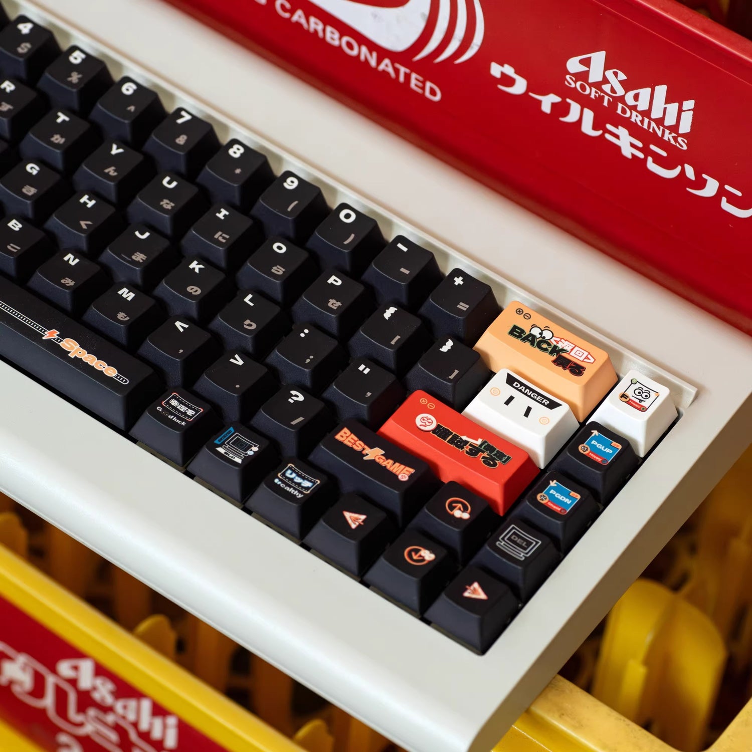 Emotional sticker theme -140 keys - original high PBT full five sided thermal sublimation mechanical keyboard customized set with personalized keycaps