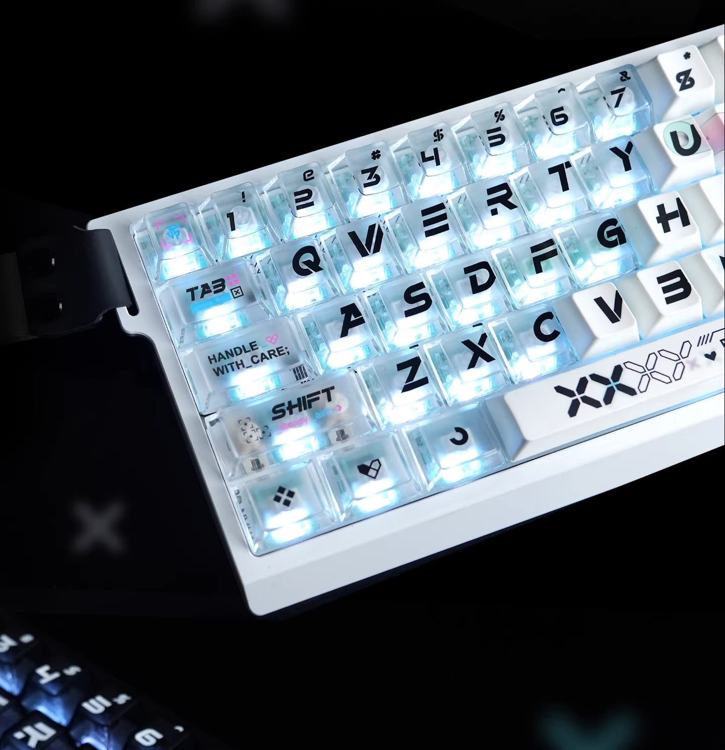 CSGO Printed collection girl, PBT+PC material personalized key cap set, girl anime theme decorative key cap set