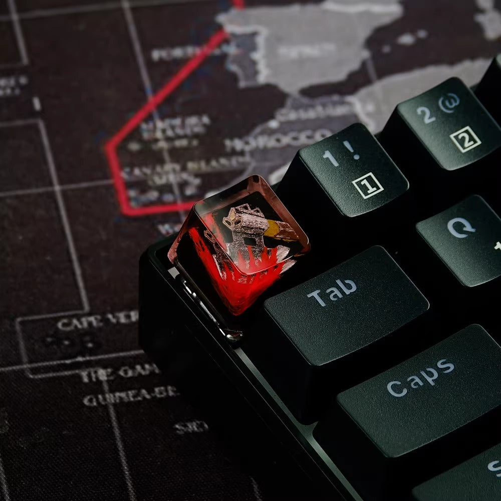 World of Warcraft series, Collection of Skill Symbols crystal resin artisankeycaps, game culture creative peripheral resin decorative keycaps