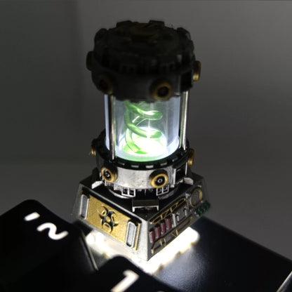 Resident Evil themed resin coated bio gene spiral personalized keycaps, mechanical keyboard decorative keycaps