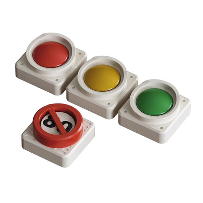 Retro traffic light design, personalized keycaps made of metal material for traffic signals, creative cultural decorative keycaps