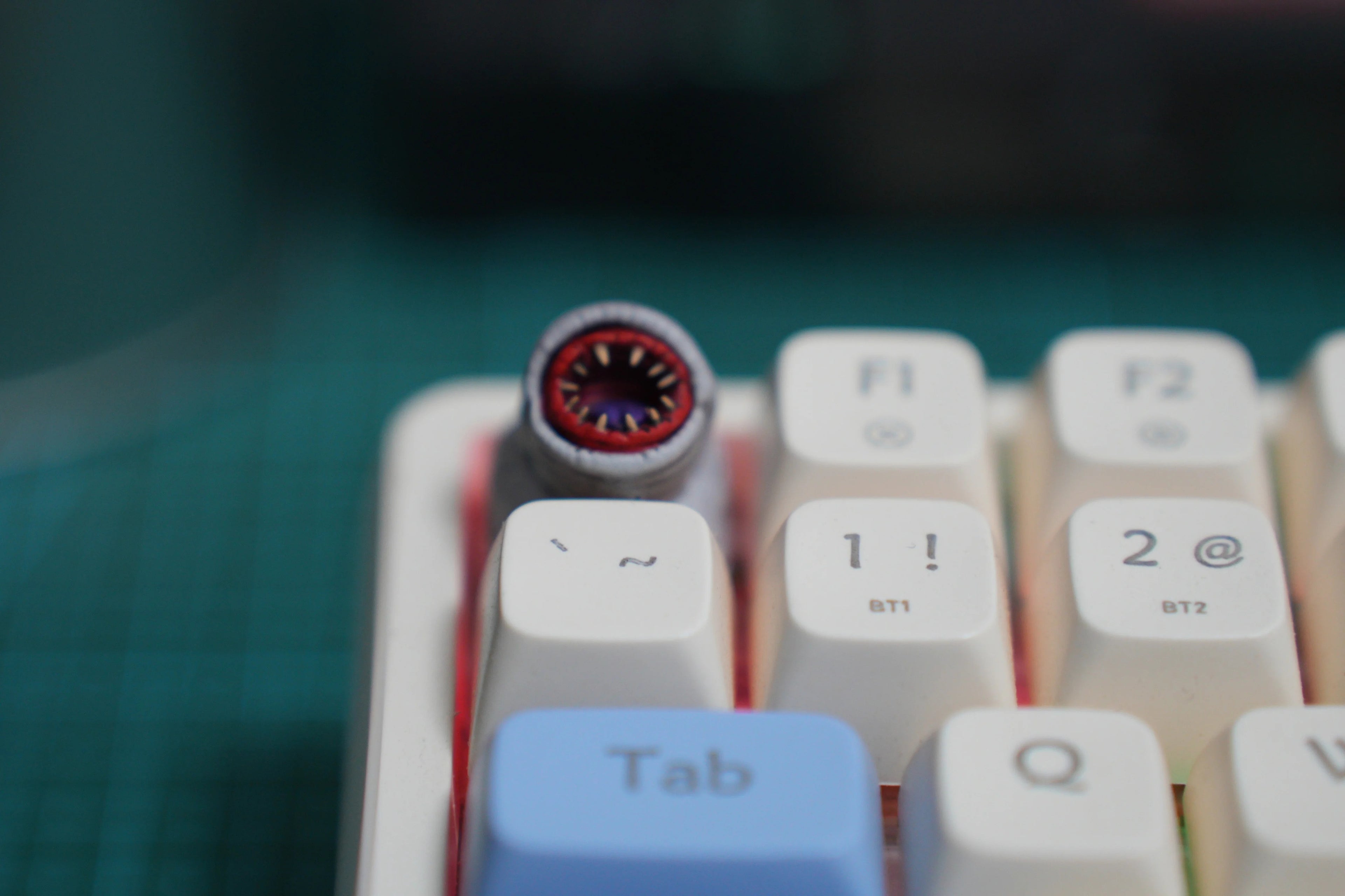 Monster Hunter themed resin personalized keycaps, coated resin mechanical keyboard decorative keycaps