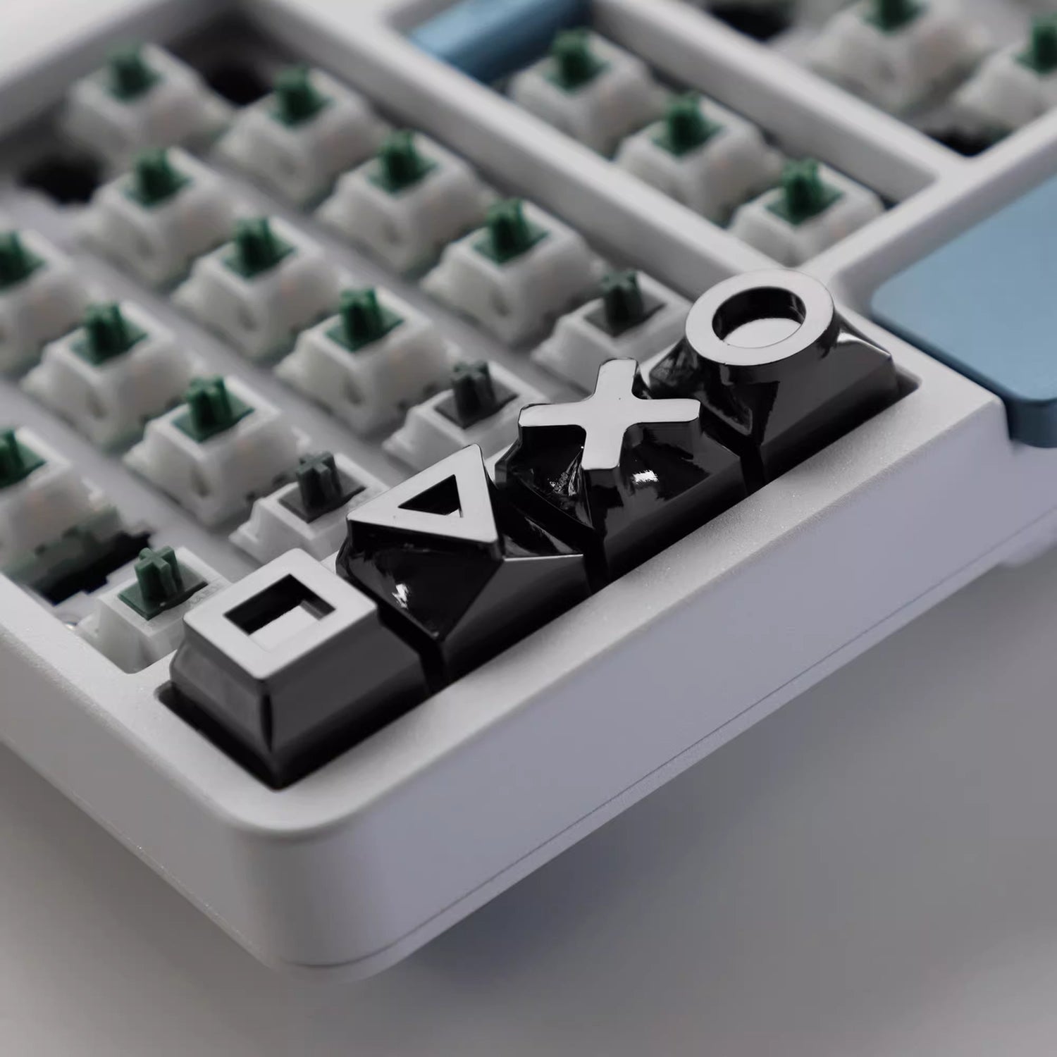 Metal keycaps, game console themed keycaps, mechanical keyboards, personalized keycaps, all metal game console keycaps, decorative keycaps
