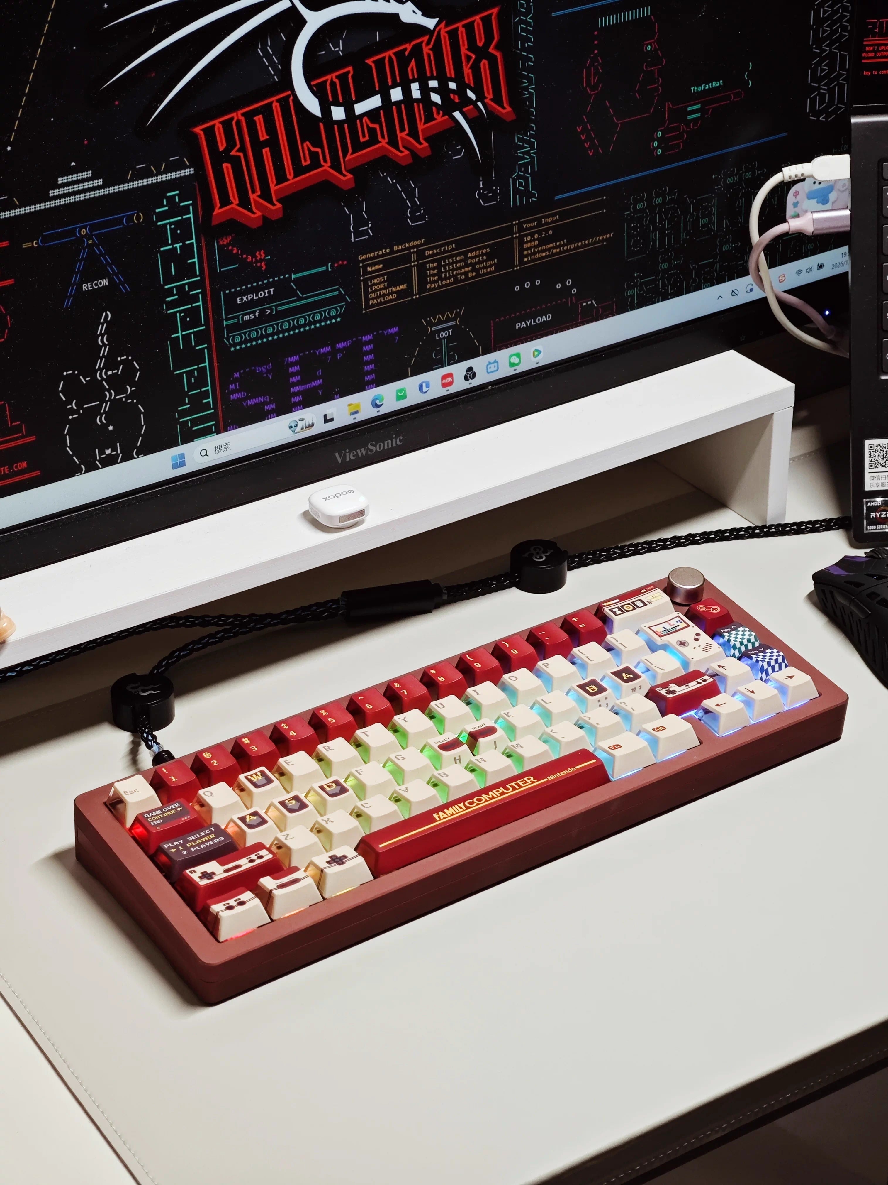 Childhood Memories Series, FC game console retro game console theme personalized keycap design, PBT material customized set keycap decoration keycap