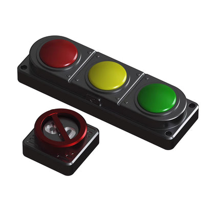 Retro traffic light design, personalized keycaps made of metal material for traffic signals, creative cultural decorative keycaps
