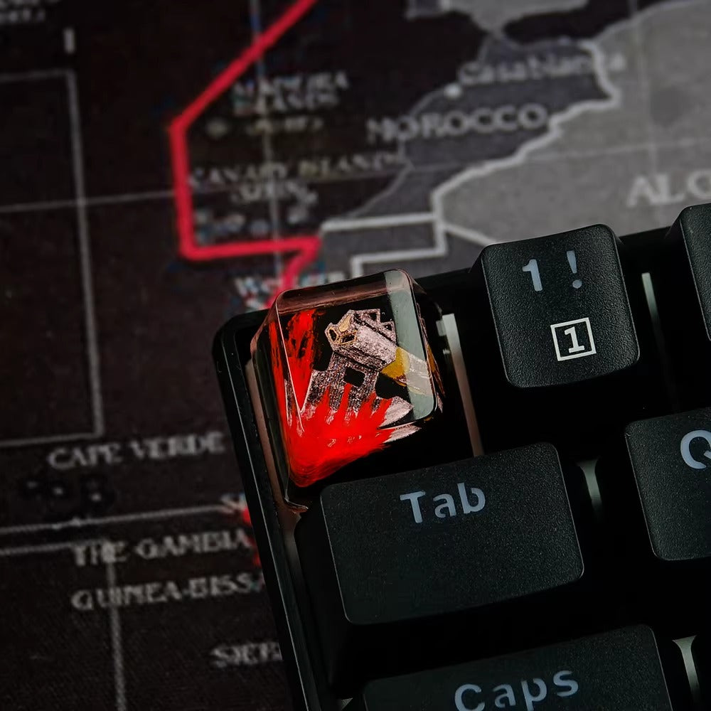 World of Warcraft series, Collection of Skill Symbols crystal resin artisankeycaps, game culture creative peripheral resin decorative keycaps