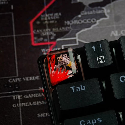 World of Warcraft series, Collection of Skill Symbols crystal resin artisankeycaps, game culture creative peripheral resin decorative keycaps
