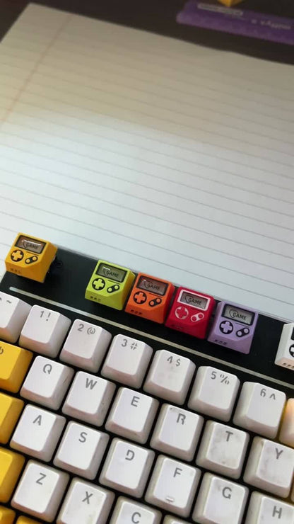 Game boy, 3D printed resin material personalized keycap, game themed translucent decorative keycap
