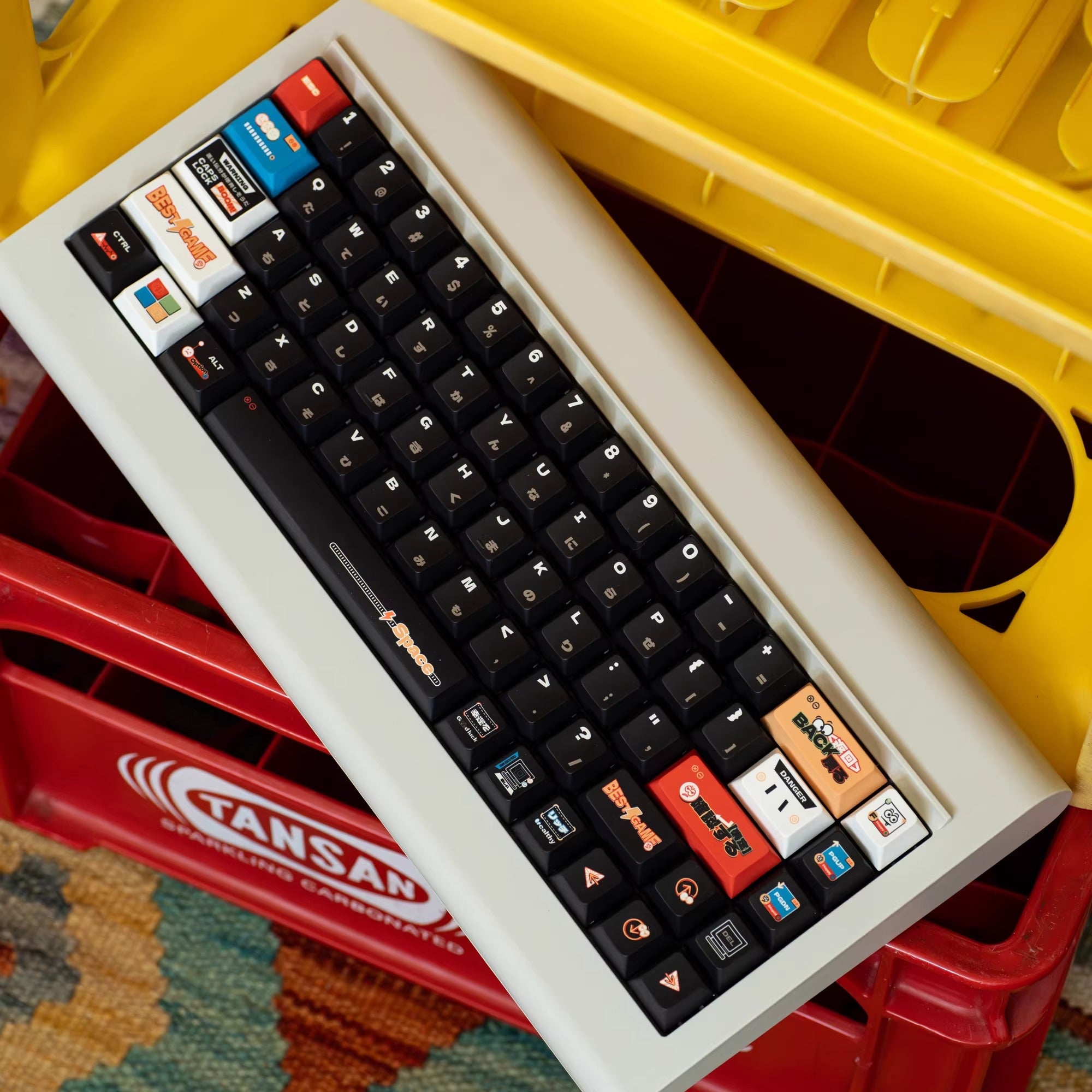Emotional sticker theme -140 keys - original high PBT full five sided thermal sublimation mechanical keyboard customized set with personalized keycaps