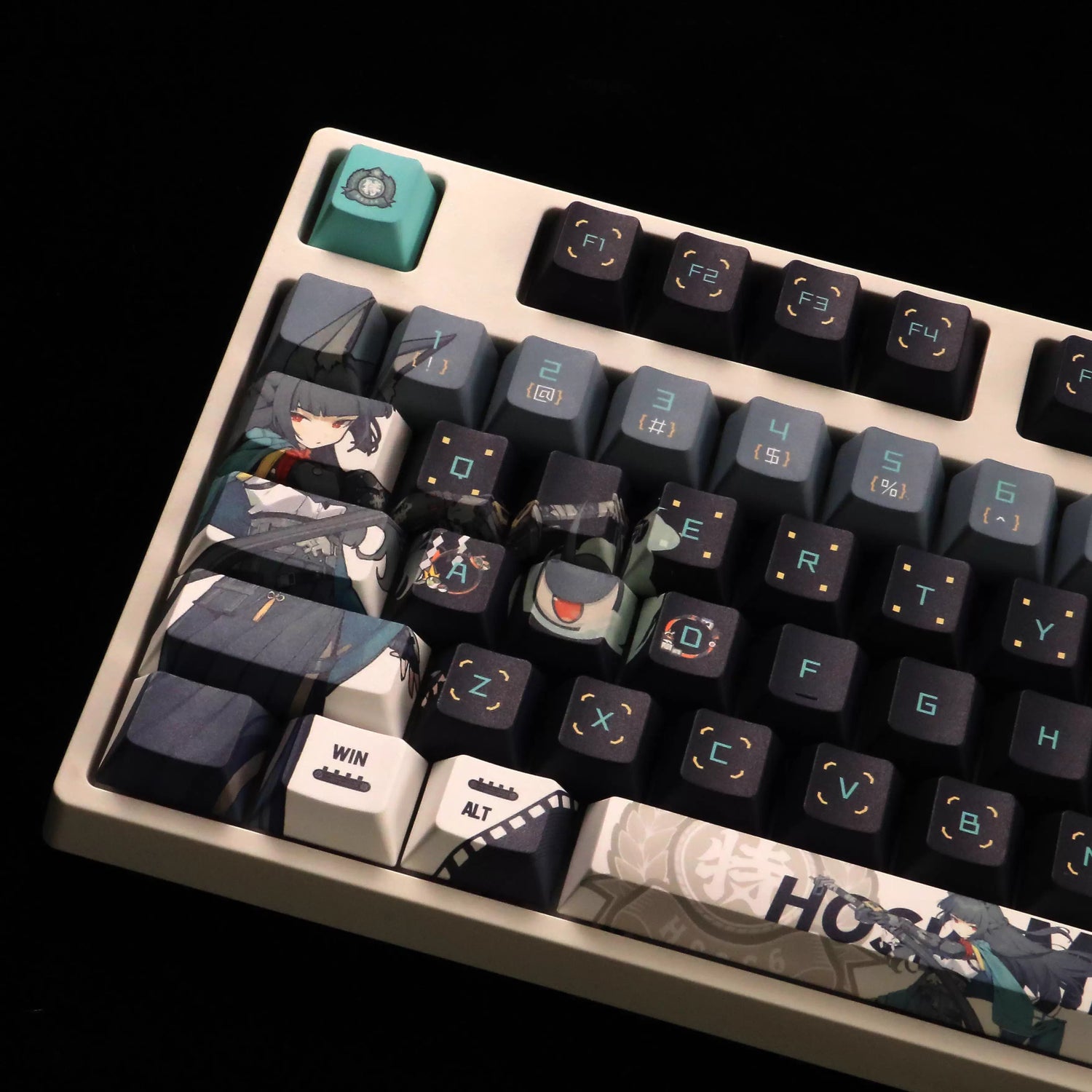 Zenless Zone Zero series, Hoshimi Miyabi theme, PBT material personalized keycap set, anime keycap culture peripheral mechanical keyboard decoration keycaps