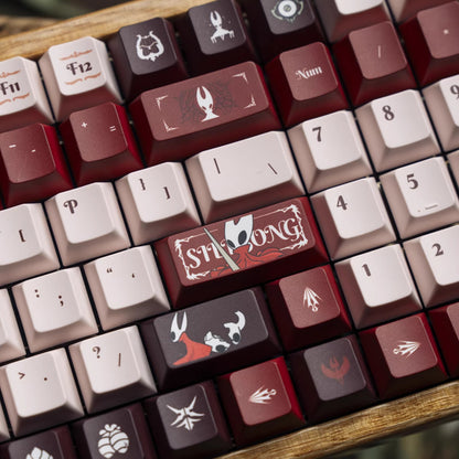 The Hollow Knight theme, PBT material, sublimation， Personalized keycap set, original factory height mechanical keyboard decorative keycap set