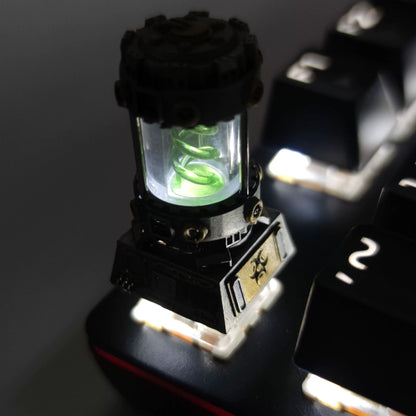 Resident Evil themed resin coated bio gene spiral personalized keycaps, mechanical keyboard decorative keycaps