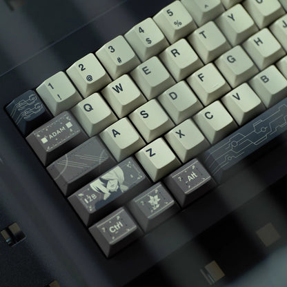 NieR: Automata theme, PBT material, sublimation， Personalized keycap set, original factory height mechanical keyboard decorative keycap set