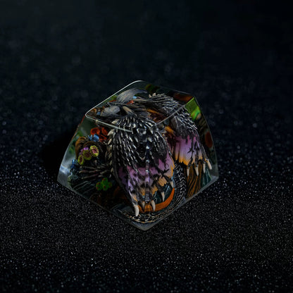 Monster Hunter, Nergigante, 1U crystal resin personalized keycaps, anime, gaming, cultural and creative peripheral products, mechanical keyboard decoration keycaps