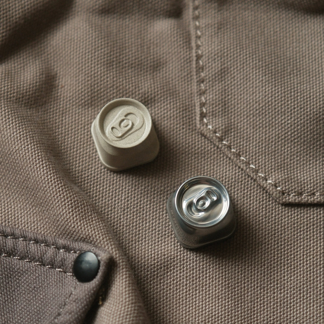 Can shaped design, personalized metal keycaps, minimalist mechanical keyboard decorative keycaps.